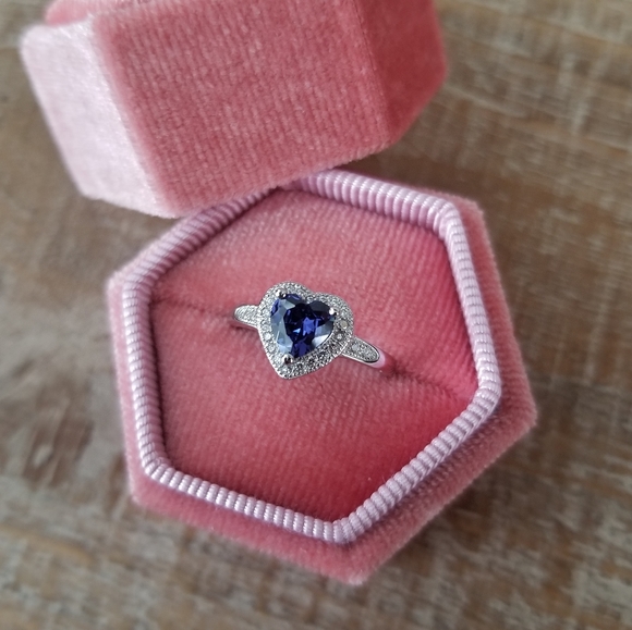 Tanzanite Sweetheart Sterling Ring - Picture 3 of 5